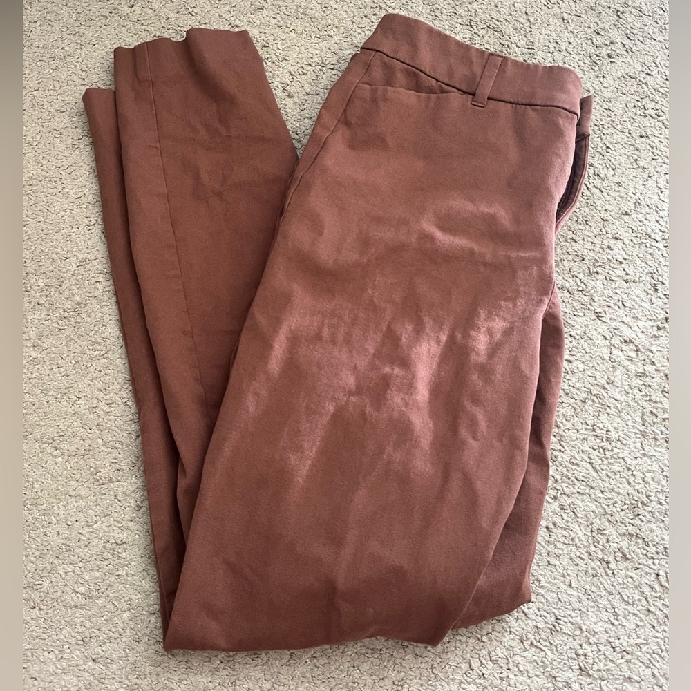 Old Navy High-Rise Pixie Skinny Pants Brown - Picture 2 of 10